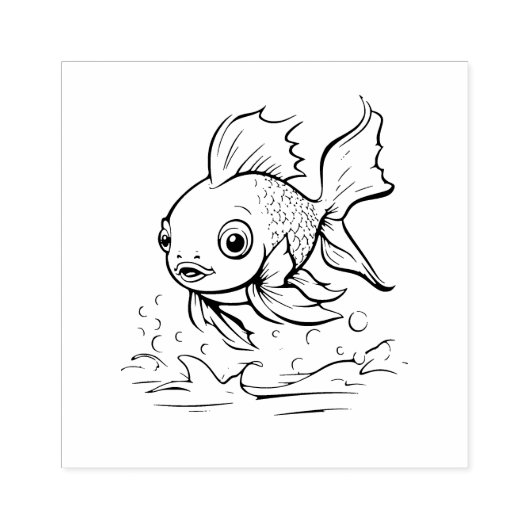 vis 	rubberstempel (Afrduk)