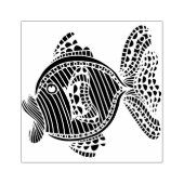 vis 	rubberstempel (Afrduk)