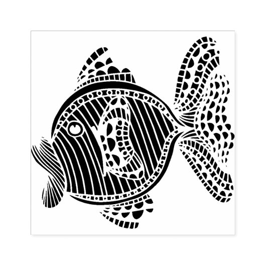 vis rubberstempel (Afrduk)