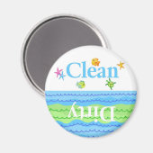 Vis Schoon Vuil Vaatwasser Magneet (Voorkant / Achterkant)