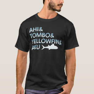 Vis shirt Ahi Tombo Yellowfin Aku Sushi Chef Vis