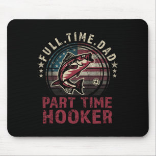 Vis-shirt fulltime papa parttime grappig Byss D Muismat