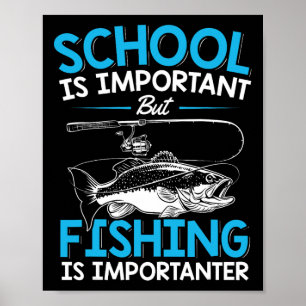 Vis shirt jeugd jongens vis liefhebber tiener jong poster