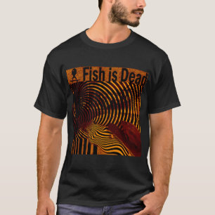 Vis skateboarden op illusies Oranje T-shirt