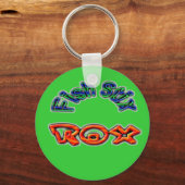 Vis Stix Rox! CCBC Fort Worth, TX Sleutelhanger (Voorkant)