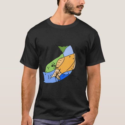 vis t-shirt (Voorkant)