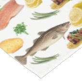 Vis tafellaken (Gekanteld)