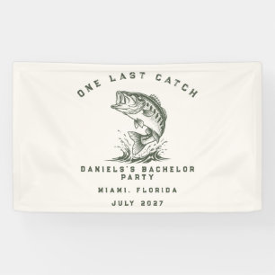 Vis Thema Aangepaste Visvangst Vrijgezellenfeest Spandoek
