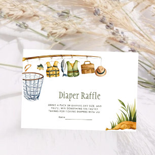 Vis Uitje Kleine Visser Luiers Raffle Kaart