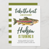 Vis Uitnodiging Verjaardag- Neem de Lokker (Voorkant / Achterkant)