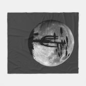 Vis van de maanverlichte hemel fleece deken (Voorkant (Horizontaal))
