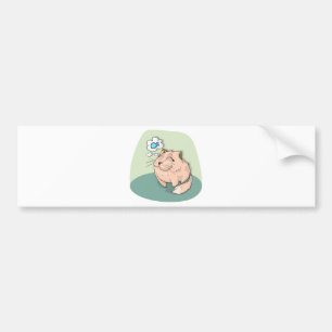 Vis van katten die schattig denken bumpersticker