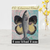 Vis van vlinder, Vaderdag Kaart (Gele Bloem)