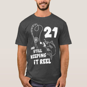 Vis verjaardag 21ste verjaardag Visser verjaardags T-shirt