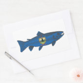 Vis Vermont Vlag Forel Rechthoekige Sticker (Envelop)