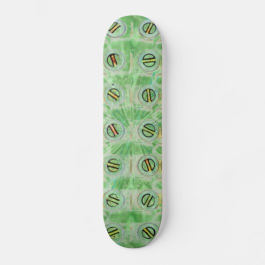 Vis vert Peacock Skateboard (Recto)