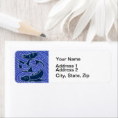 Vis Vet Zwemend Ocean Blue Vist Etiket (Insitu)