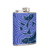 Vis Vet Zwemend Ocean Blue Vist Heupfles (Rechts)