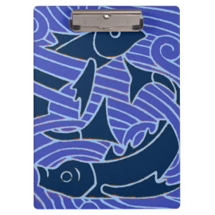 Vis Vet Zwemend Ocean Blue Vist Klembord