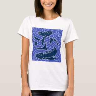 Vis Vet Zwemend Ocean Blue Vist T-shirt