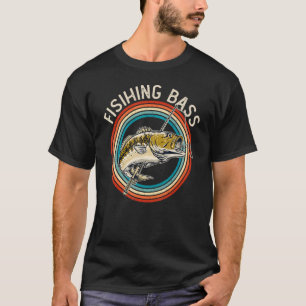 Vis Vintage Retro Stijl Zee Ocea Water Grappige Vi T-shirt