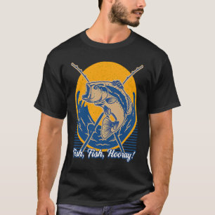Vis Vis Hoera Geluk Hobbys Positieve Vrijetijdsbes T-shirt