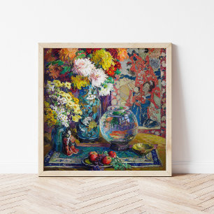 Vis, Vruchten en Bloemen   Kathryn E. Cherry Poster