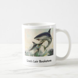 Vis - Zwarte marlijn en Mako Shark Bookstore-demon Koffiemok