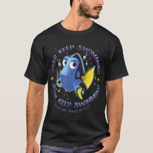 Vis zwemt gewoon door t-shirt