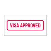 Visa Approuvé - Tampon auto-encreur (Design)