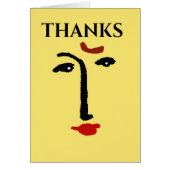 Visage Abstrait Jaune (Devant)