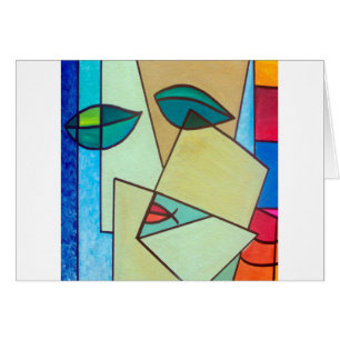 Visage artistique abstrait
