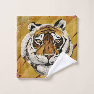 Visage artistique de la peinture sur tigre