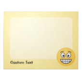 Visage de broyage avec Bloc-notes pour yeux ouvert (Devant)