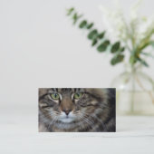 Visage de cartes de visite félins (de chat) (Debout devant)