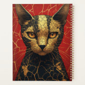 Visage de Chat Mystique avec Lignes de Fracture Do (Dos)