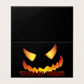 Visage de citrouille 2 pour Halloween (Outside Unfolded)
