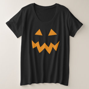 Visage de citrouille d'Halloween mignon et effraya