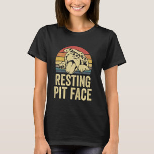 Visage de fosse au repos T-shirt vintage Pitbull