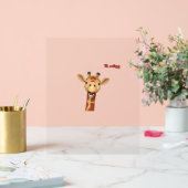 visage de girafe enthousiaste emoji (Mariage)
