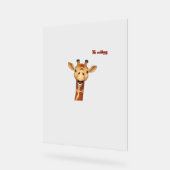visage de girafe enthousiaste emoji (Angle)