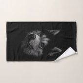 Visage de Husky Sibérien (Serviette à main)