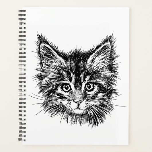 Visage de Kitten noir et blanc (Devant)