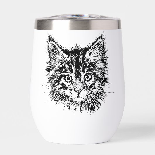 Visage de Kitten noir et blanc (Avant)