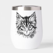 Visage de Kitten noir et blanc (Arrière)