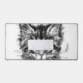 Visage de Kitten noir et blanc (Clavier et souris)