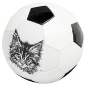 Visage de Kitten noir et blanc (3/4)