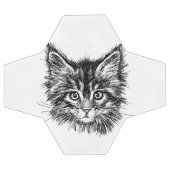 Visage de Kitten noir et blanc (Plat)