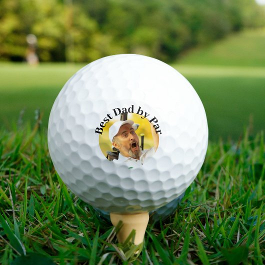 Visage de la balle de golf drôle cadeau papa