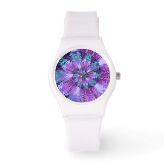 Visage de la montre Magenta et Turquoise